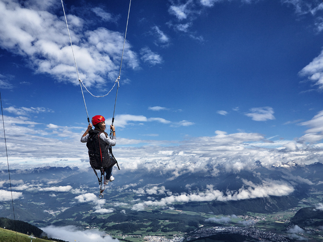 Columpio gigante en la cima de Plan de Corones - Plan de Corones | Secret World Trip Planner
