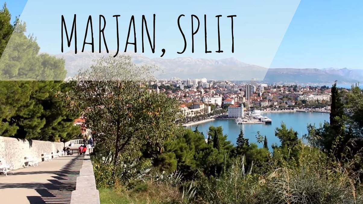 La península de Marjan, que se eleva al oeste de la Ciudad Vieja, — Split