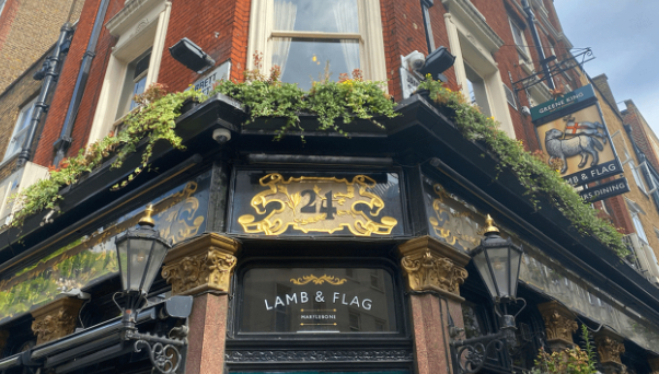 Lo storico Lamb and Flag Pub — Covent Garden