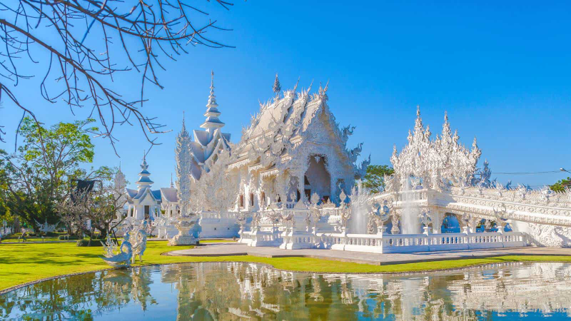Wat Rong Khun der weiße Tempel - ตำบล ป่าอ้อดอนชัย | Secret World Trip Planner
