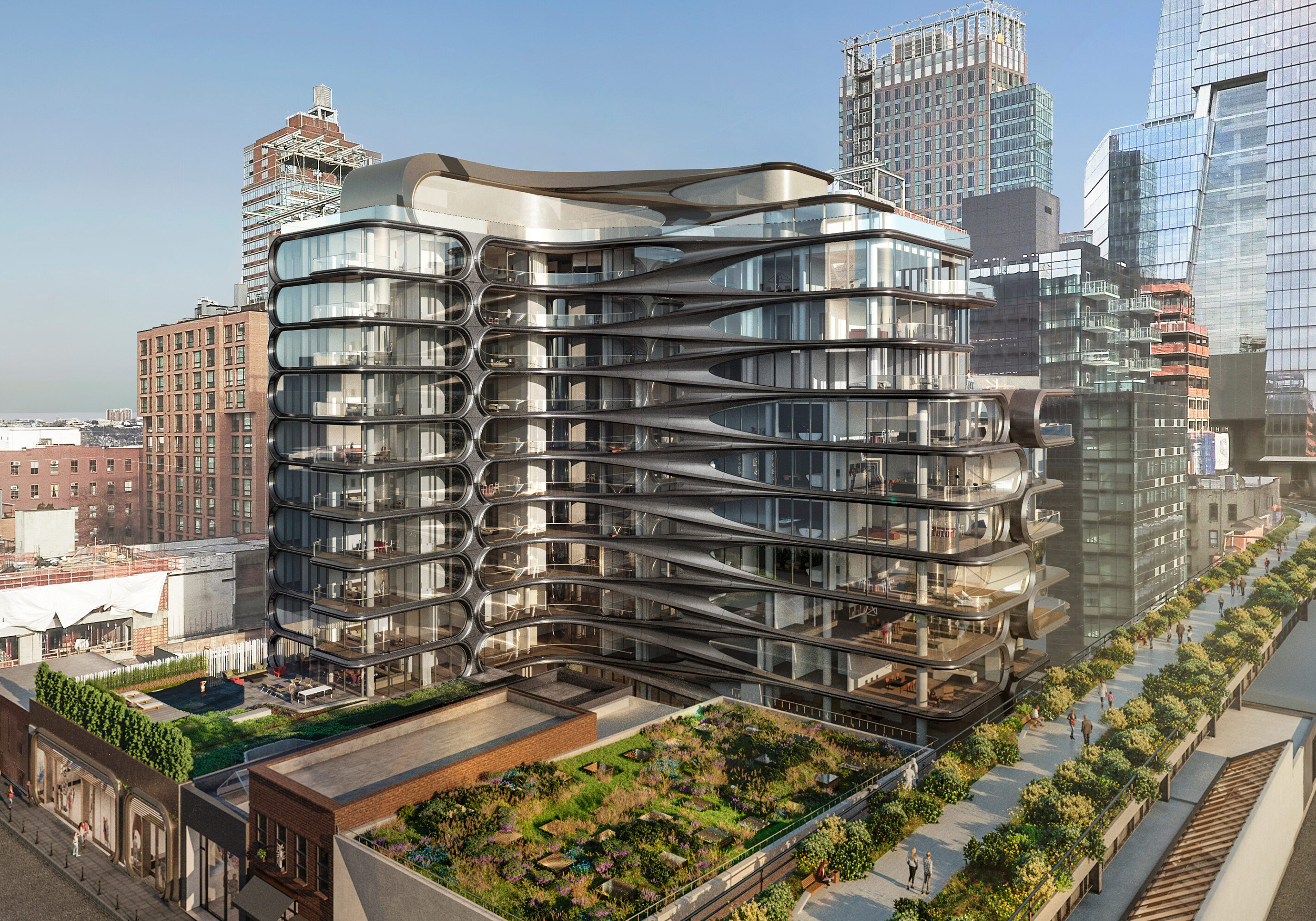 Нью-Йорк: 520 West 28th Street by Zaha Hadid - New York | Secret World Trip Planner