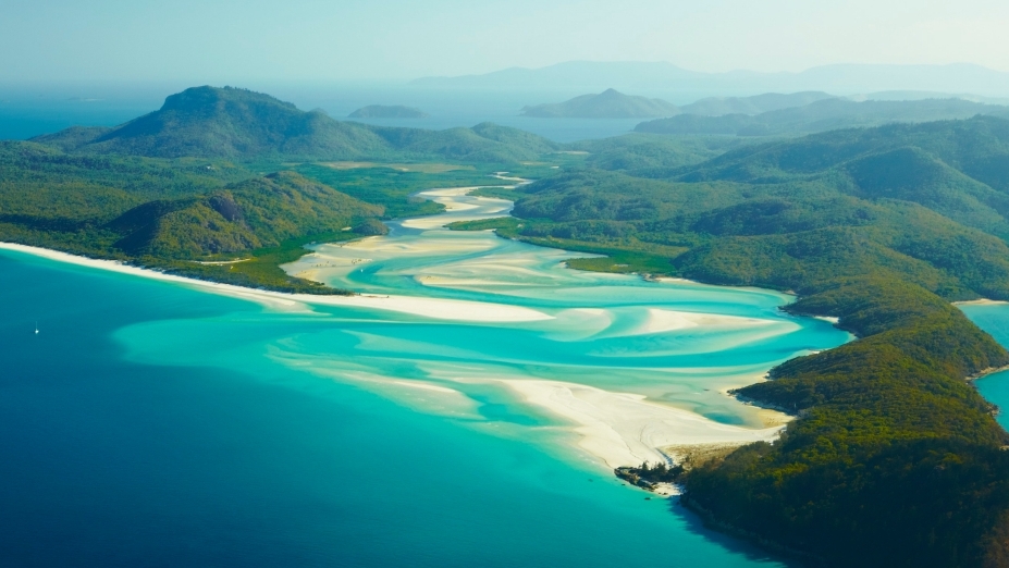 The Great Barrier Reef and the Whitehaven Beach — Whitsundays