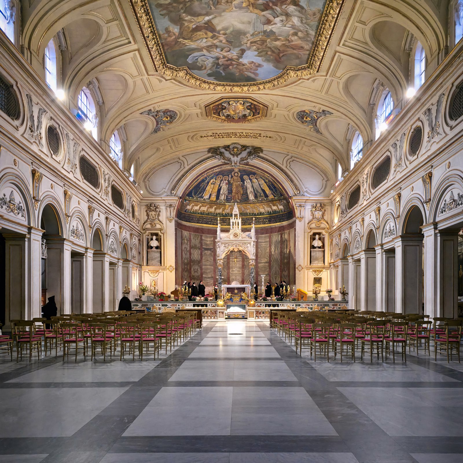 Trastevere 의 산타 세실리아 대성당의 모자이크-비밀 세계 - Roma | Secret World Trip Planner
