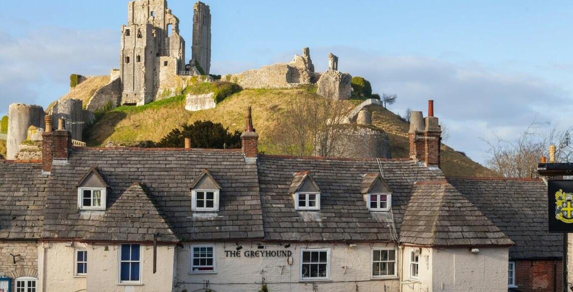 Ruiny zamku Corfe — Corfe Castle