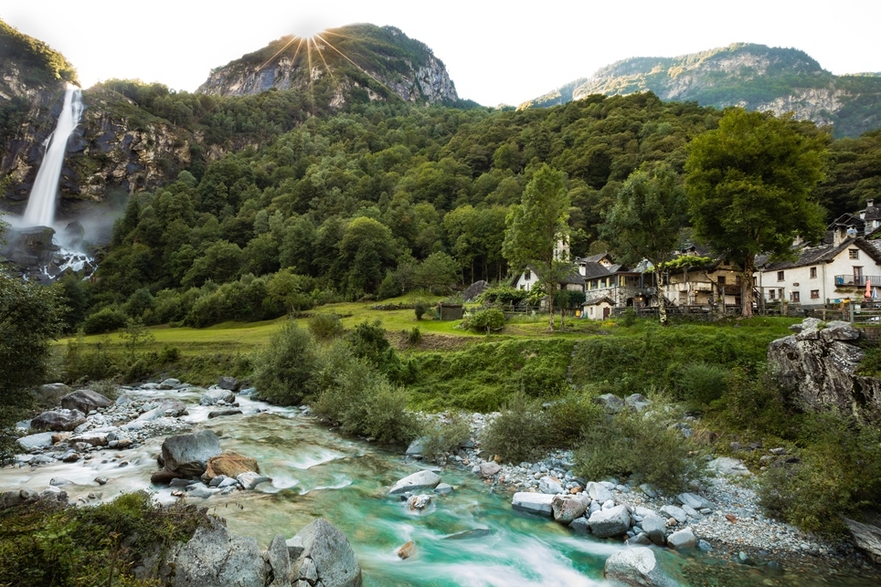 Switzerland | Foroglio Waterfall  - Cevio | Secret World Trip Planner