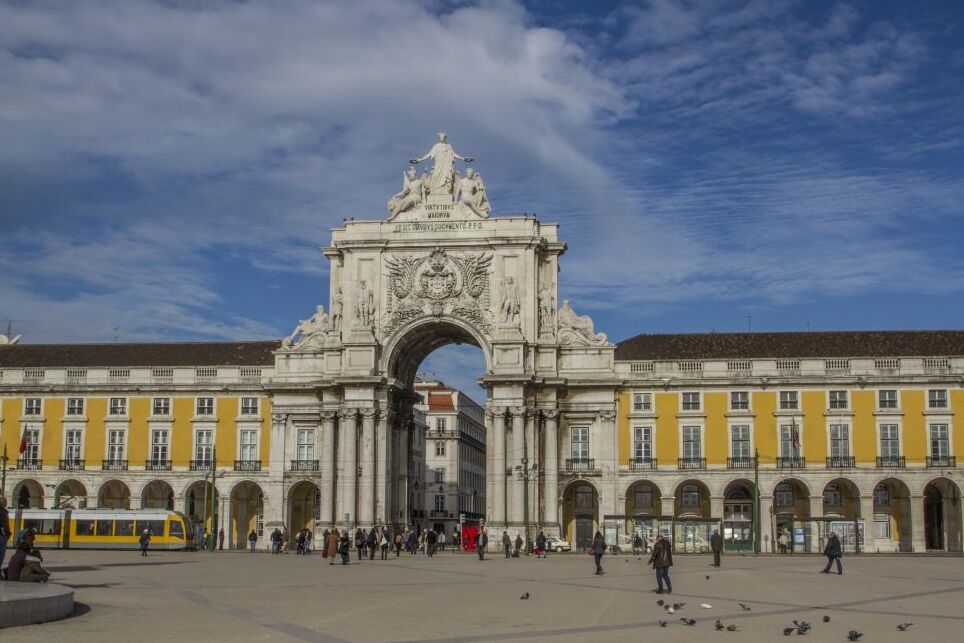 Rua Augusta Arch: jedna z głównych atrakcji Lizbony — Lisboa