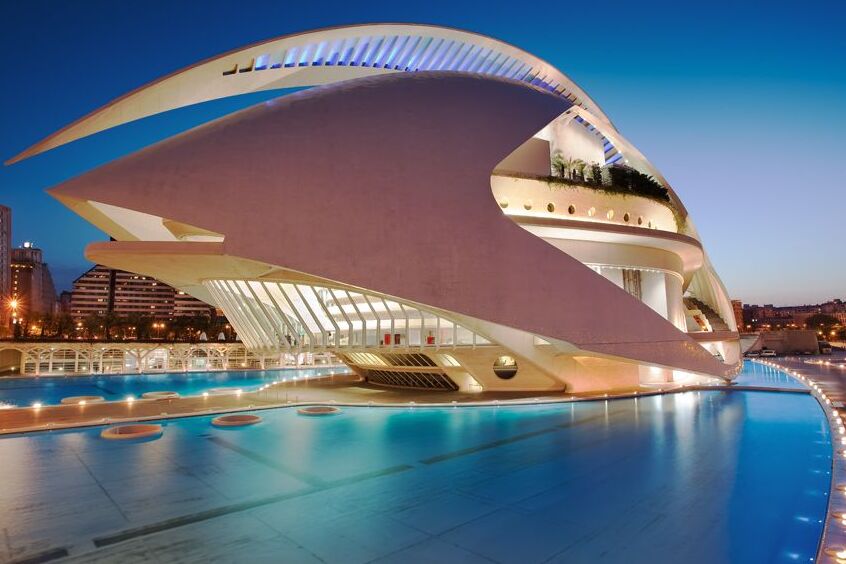 Der Königin-Sofia-Kunstpalast in Valencia — València