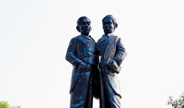 Estatua conmemorativa de Chang y Eng — Distretto di Mueang Samut Songkhram