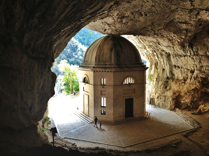 Valadier Temple, a jewel in the rock - Pianello | Secret World Trip Planner