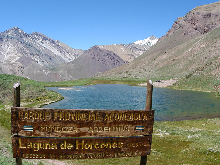 在阿空卡瓜国家公园拉古纳Horcones — Las Heras