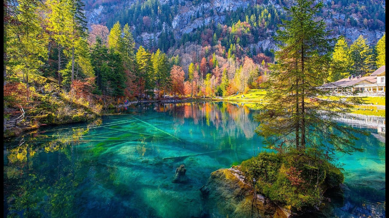 Meer Blausee — Kandergrund