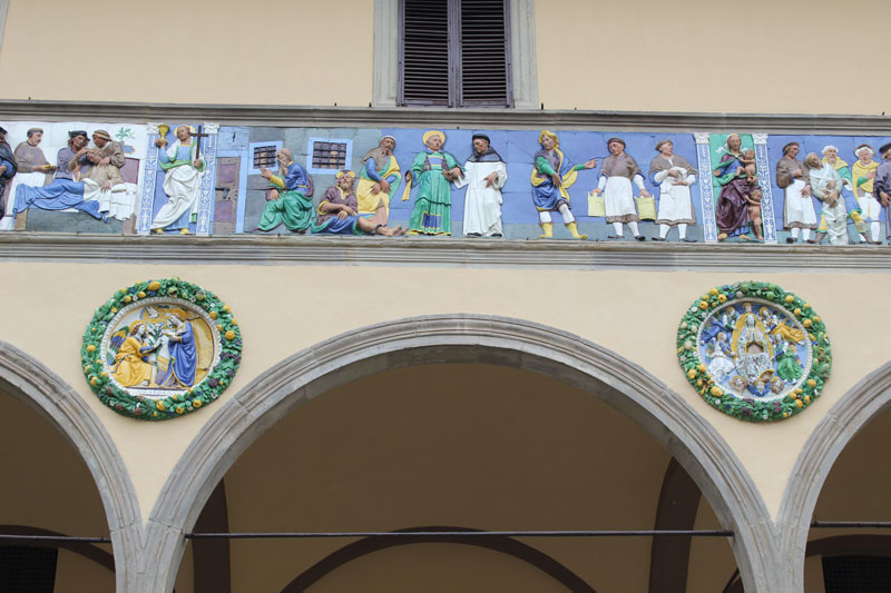 Della Robbia frieze of the Ospedale del Ceppo - Pistoia | Secret World Trip Planner