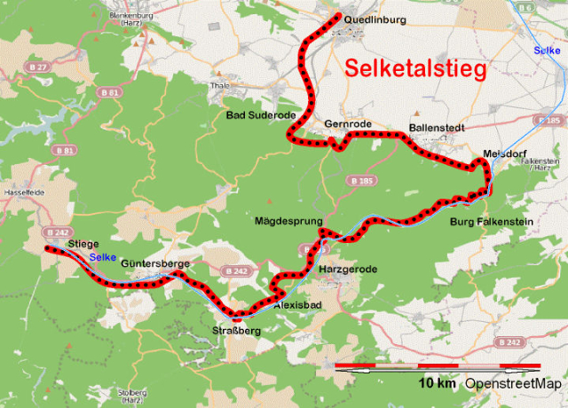 徒步旅行：Selketal路径 - Stiege | Secret World Trip Planner