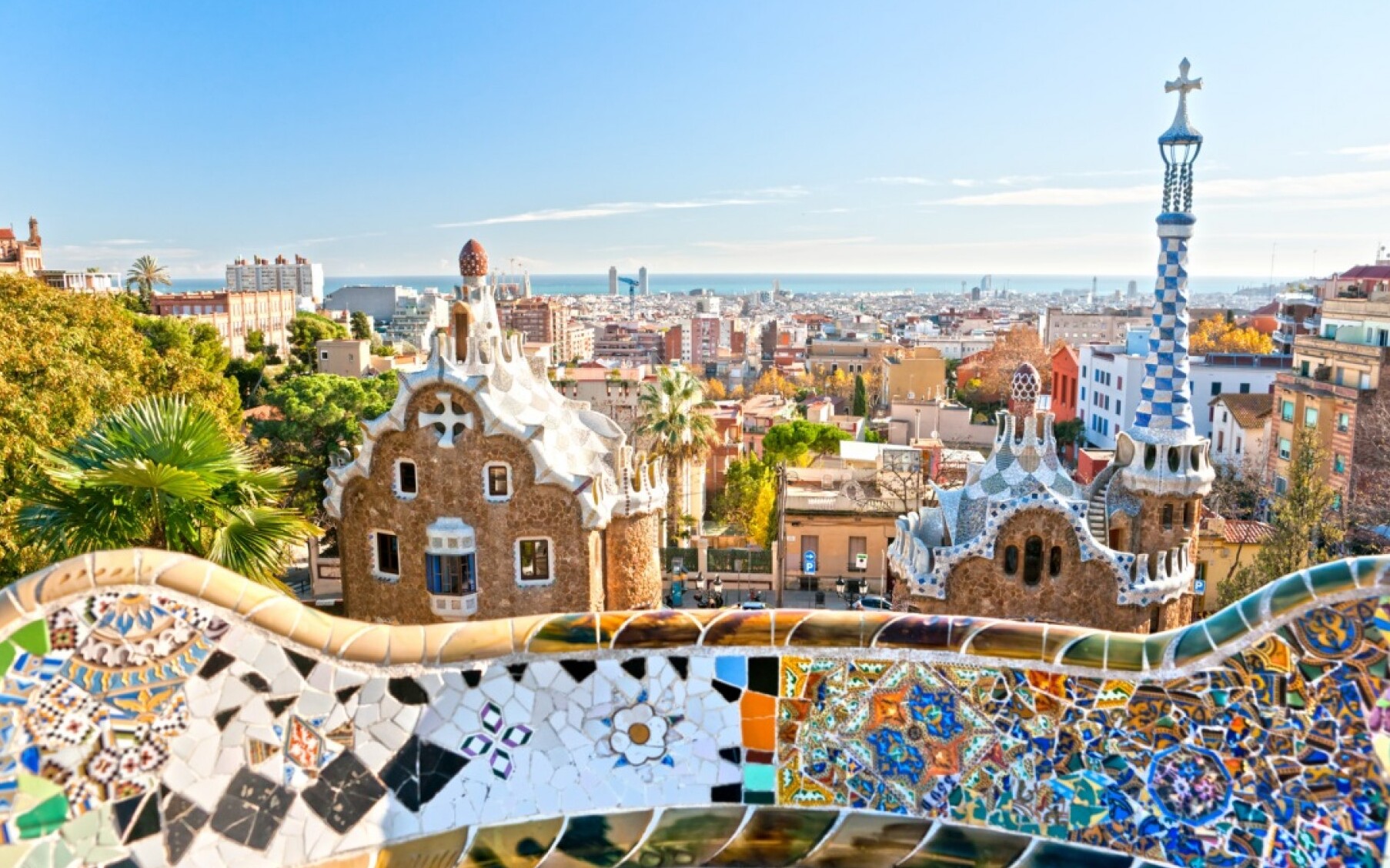 Park Güell w Barcelonie — Barcelona