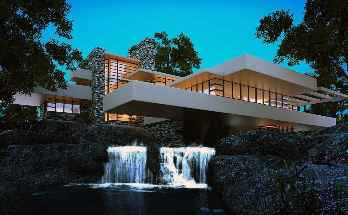 Fallingwater o Residencia Kaufmann de Frank Lloyd — Mill Run