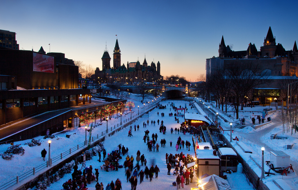 The world's largest skating rink,Rideau Canal in Ottawa — Ottawa