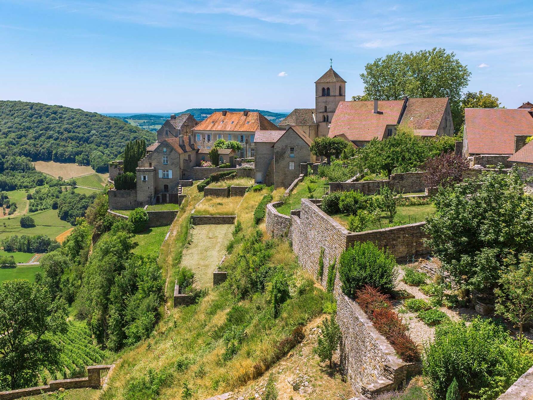 Château-Chalon and vineyards in the Seille Valley - Château-Chalon | Secret World Trip Planner