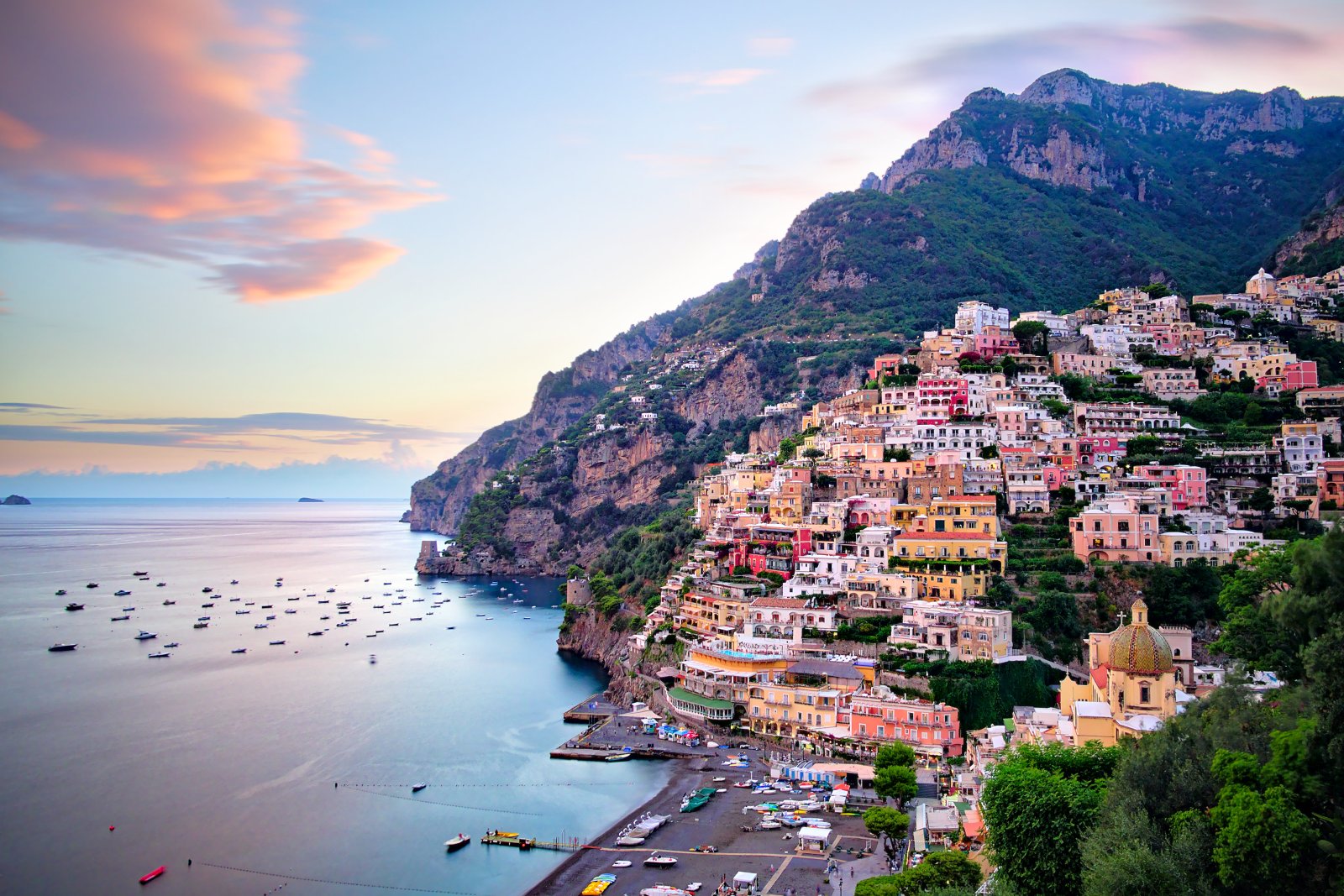 Positano at sunset..... - Positano | Secret World Trip Planner