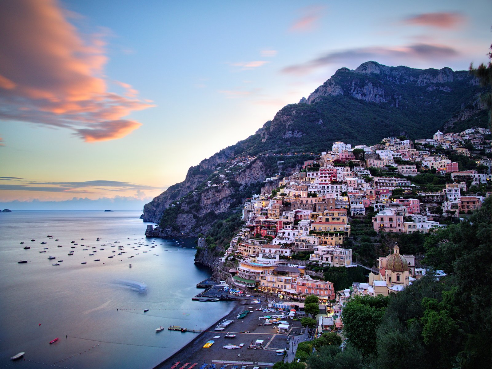 Positano at sunset..... - Positano | Secret World Trip Planner