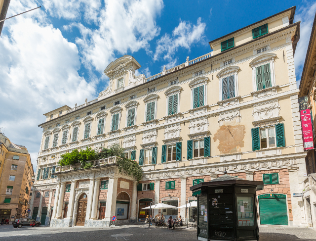 De zonnewijzer van Palazzo Grimaldi — Genova