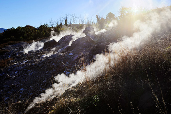Fumarole Park van Sasso Pisano — Lagoni del Sasso