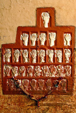 Le impronte delle mani di Sati e le quindici regine Jodhpur — Jodhpur