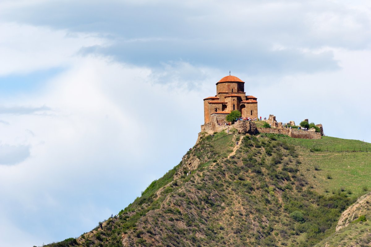 Jvari Monastery in Mtskheta: Sunsets Over Georgia - RPQM+C79 | Secret World Trip Planner