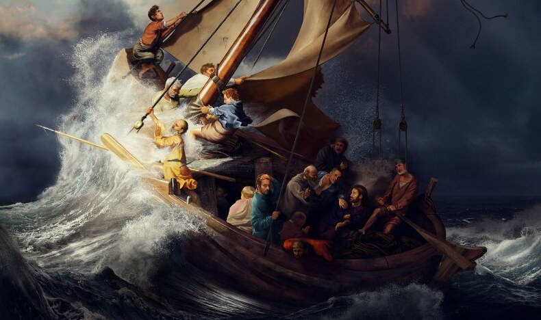 Rembrandt:Christus im Sturm auf dem See Genezareth — Boston