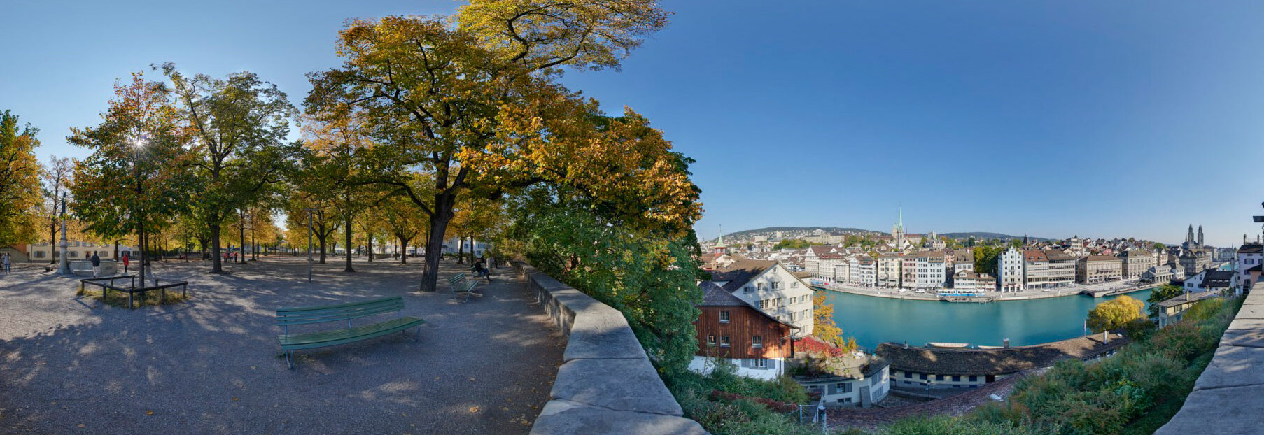 El Lindenhof en el casco antiguo de Zürich — Zurigo