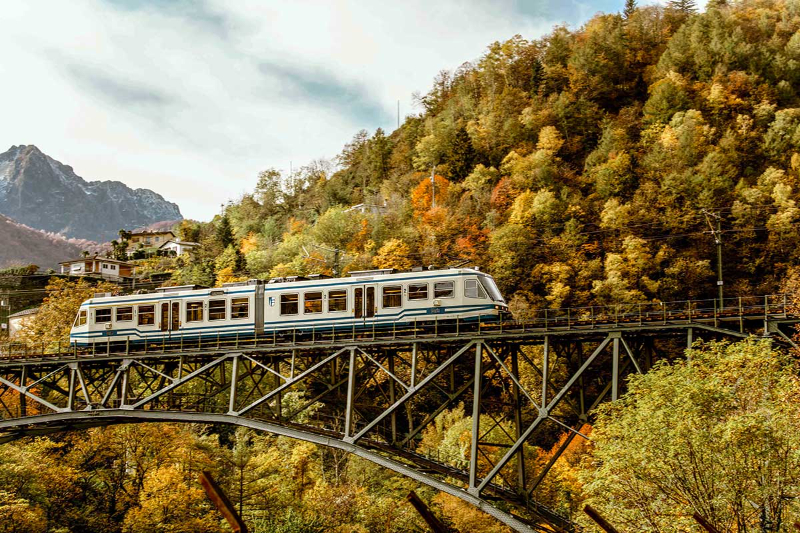 Gebladerte met de Centovalli-spoorlijn - Domodossola | Secret World Trip Planner